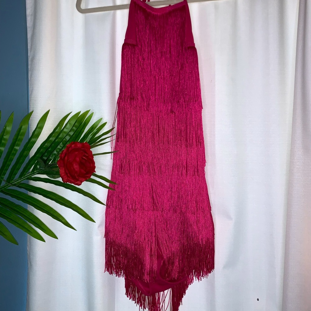 Backless Fringe Romper